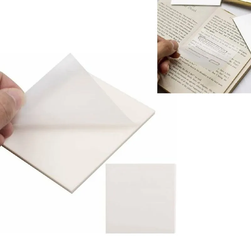 Bloco De Anotações Adesivo Post It Transparente 50 Folhas