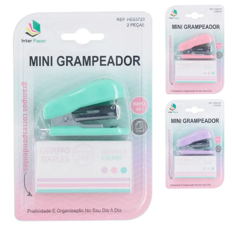 Mini Grampeador 6cm em Metal Interponte