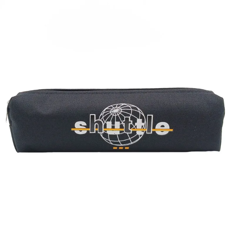 Estojo 20x5,5cm em Poliéster e PVC Interponte-Preto
