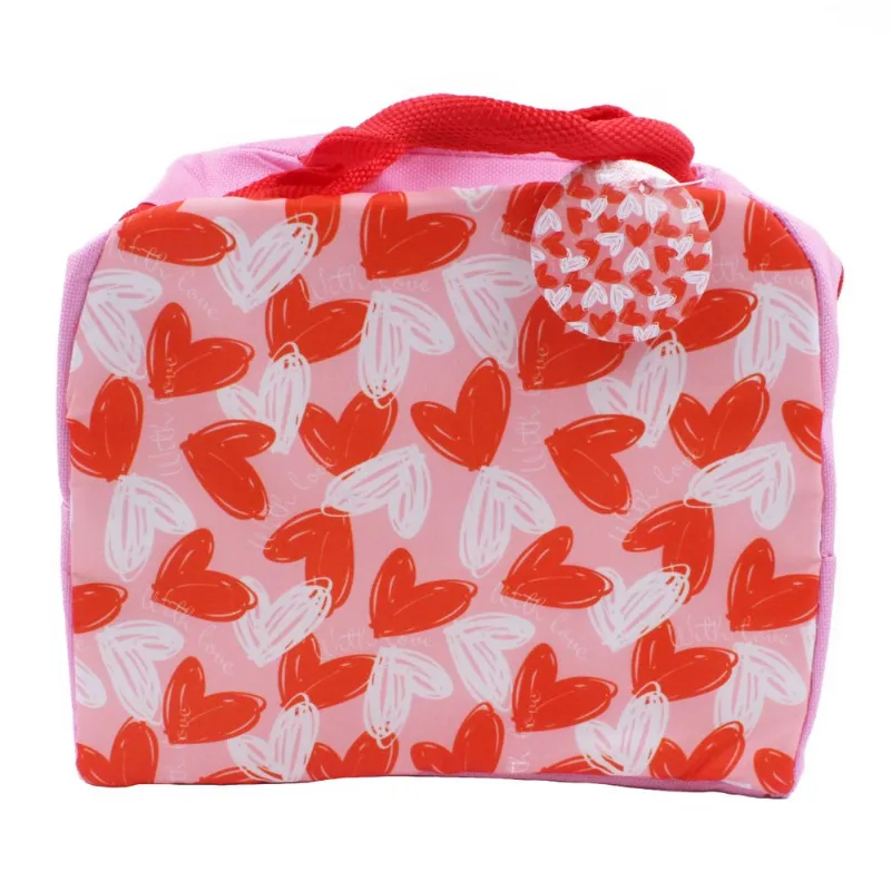 Bolsa Térmica Coração C/ Alça 22x18,5cm em Poliéster Interponte-Pink