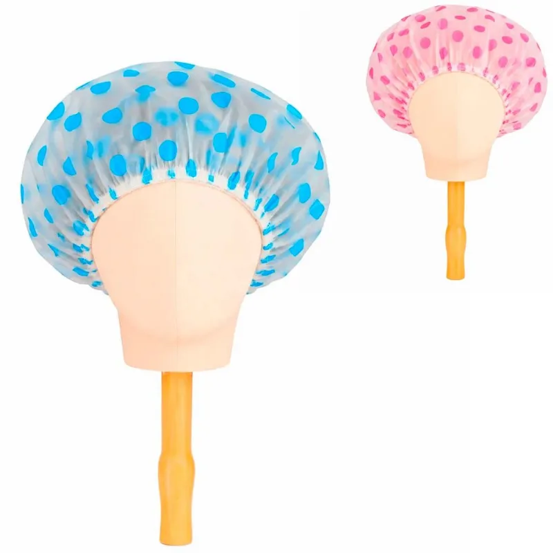 Touca de Banho Bolinhas 25cm em Plastico Interponte