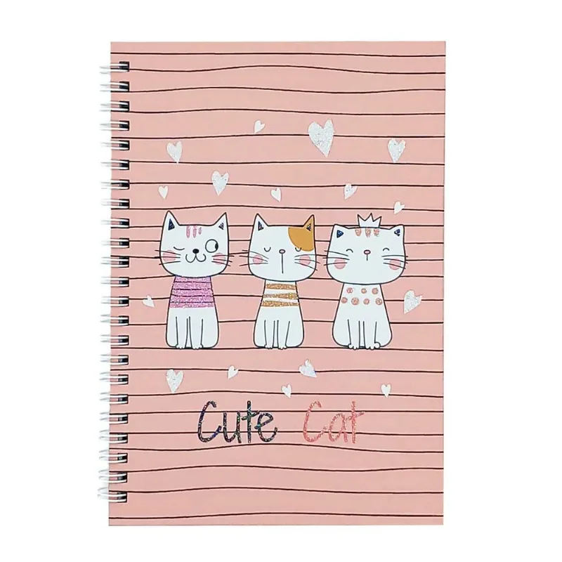 Bloco de Anotação Gatinhos 21x14,5cm em Papel Interponte-Modelo 1