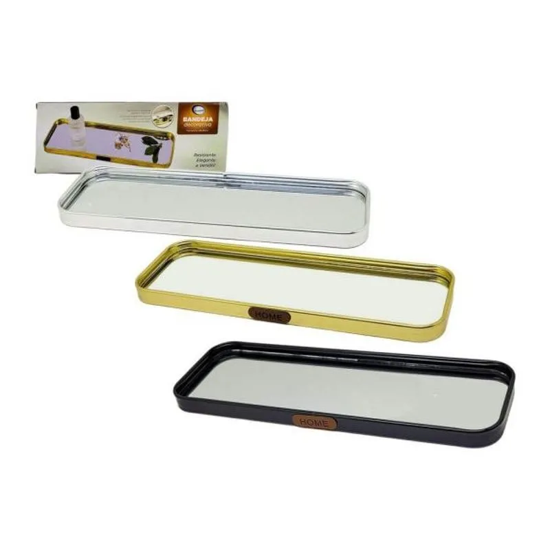 Bandeja Decorativa Espelhada 30cm Interponte