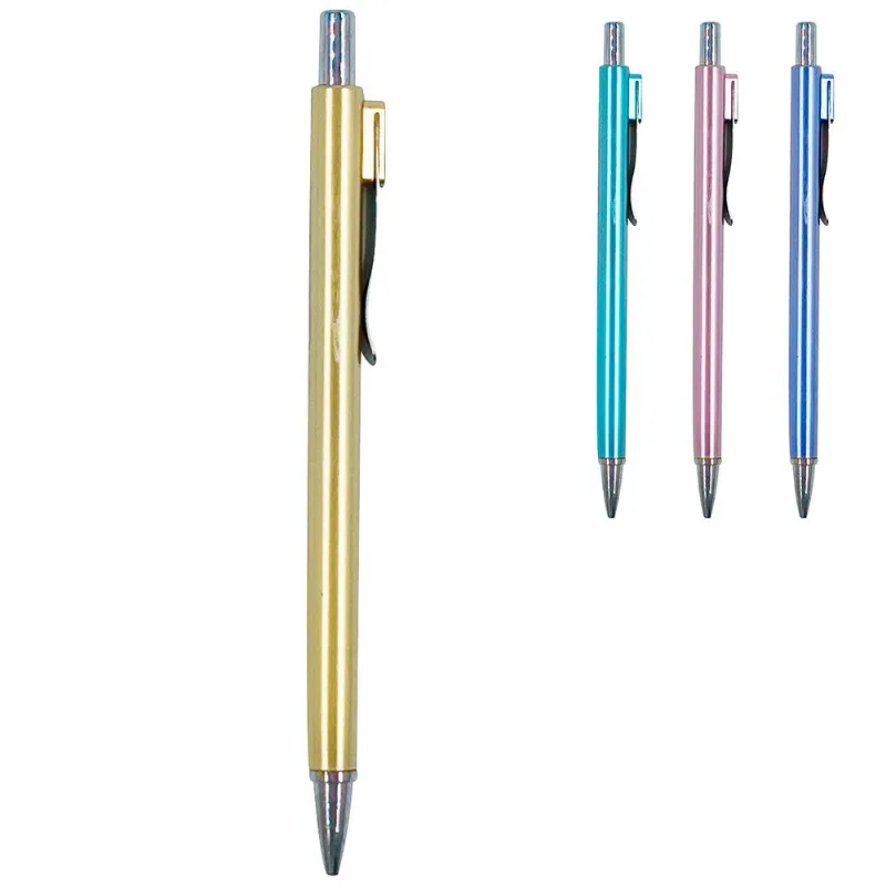 Lapiseira Metalizada 0.7mm em Plástico Interponte-Rosa