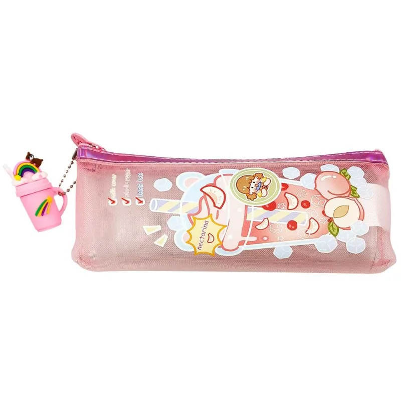 Estojo C/ Chaveiro 21x9,5cm em Poliamida Interponte-Rosa
