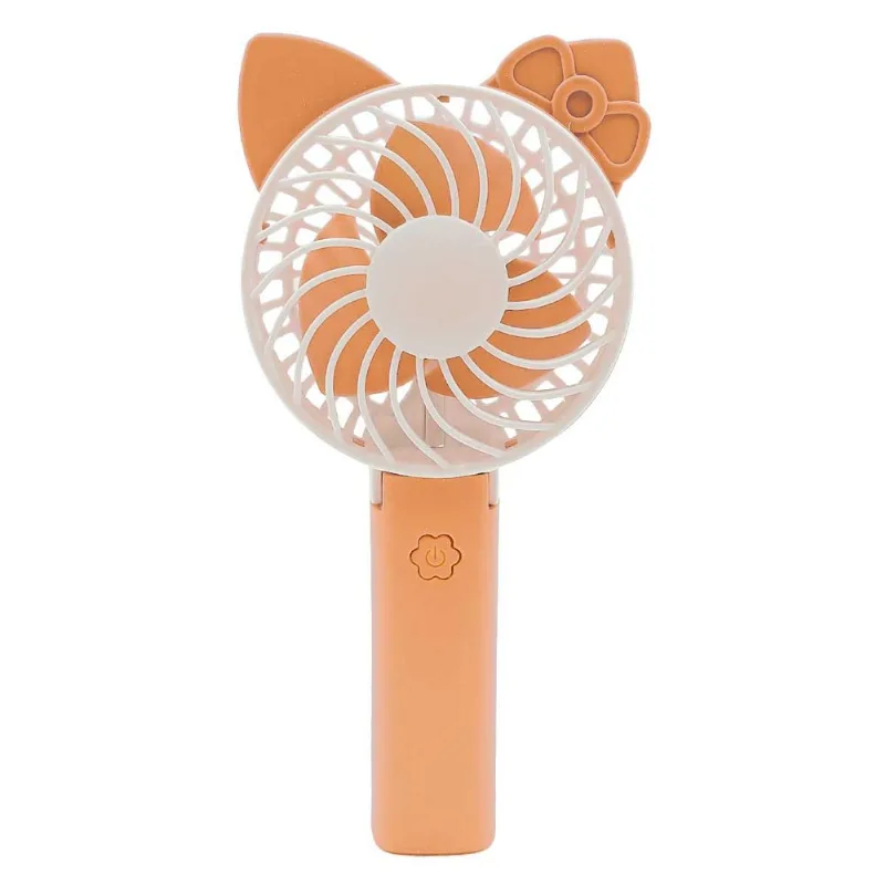 Mini Ventilador Retrátil 18,7cm em Plástico Interponte-Rosa