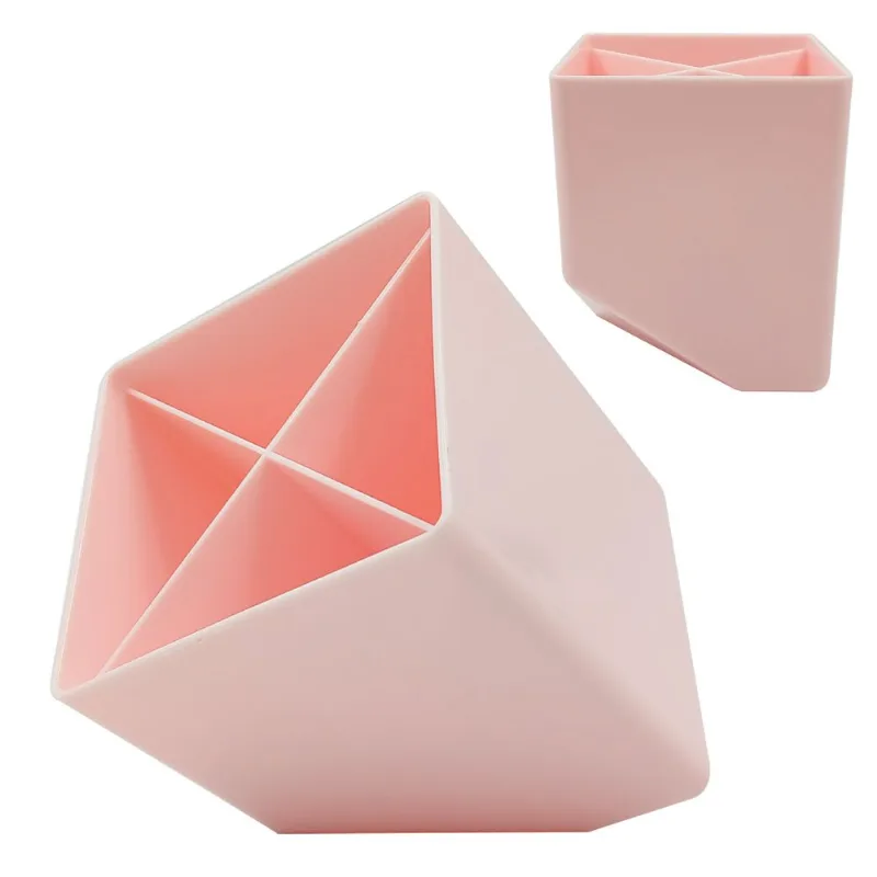 Porta Lápis Color 9,5x8cm em Plástico Interponte-Rosa