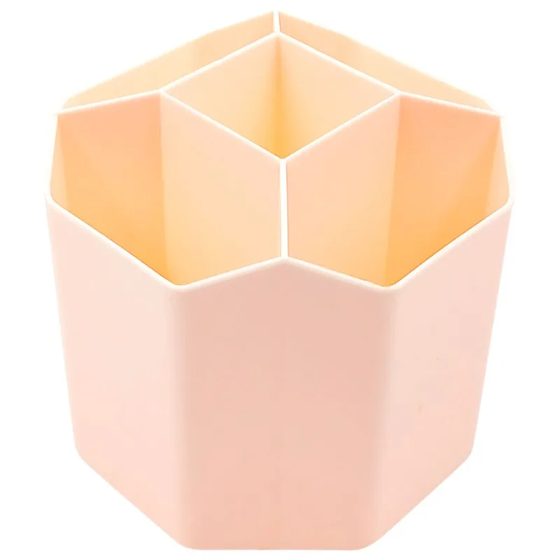 Porta Lápis Color 11,5x11,5cm em Plástico Interponte-Rosa