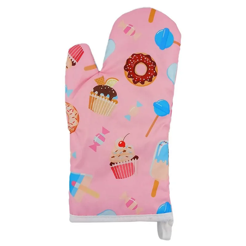 Luva Térmica C/ Punho 31x15,5cm Em Silicone Interponte - Rosa