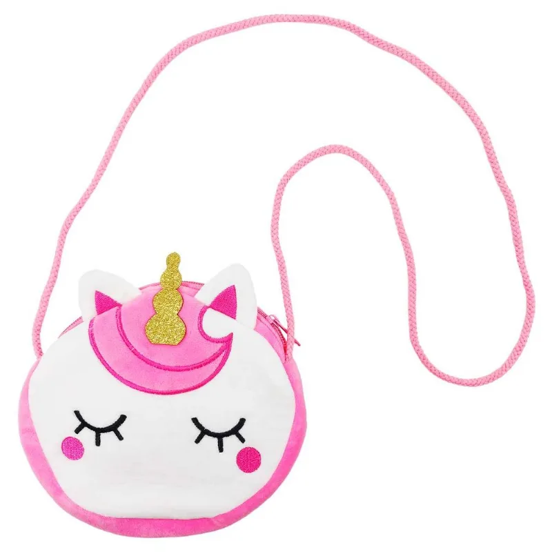Bolsa de Pelúcia Infantil 15x16cm em Poliéster Interponte-Pink