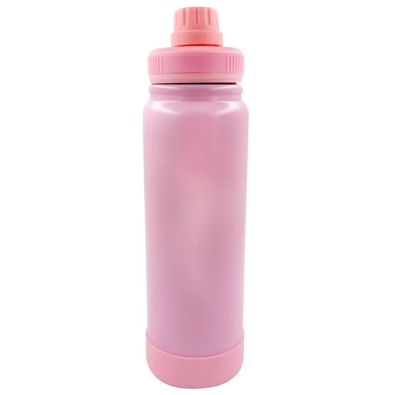 Garrafa Térmica C/ Alça 750ml em Aço Inox Interponte-Rosa