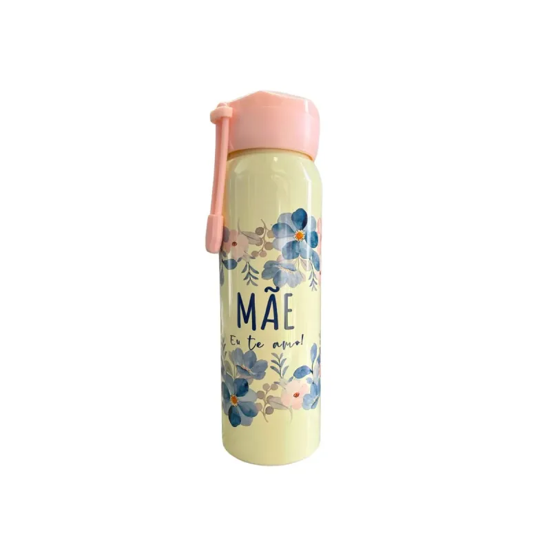 Garrafa de Aluminio Amor de Mae 600ml