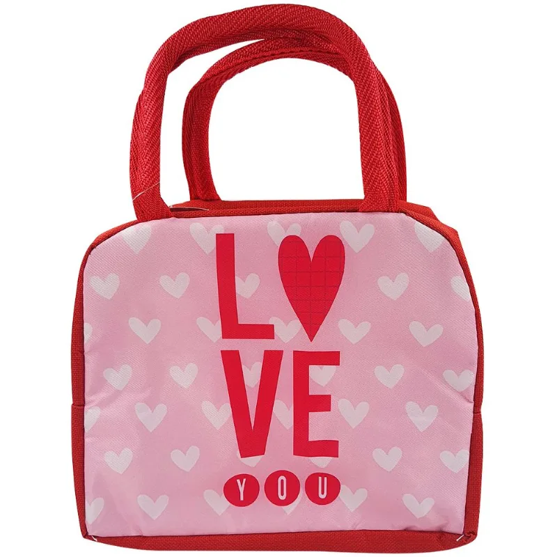 Bolsa Térmica Amor C/ Alça 22x18,5cm em Poliéster Interponte-Modelo 1