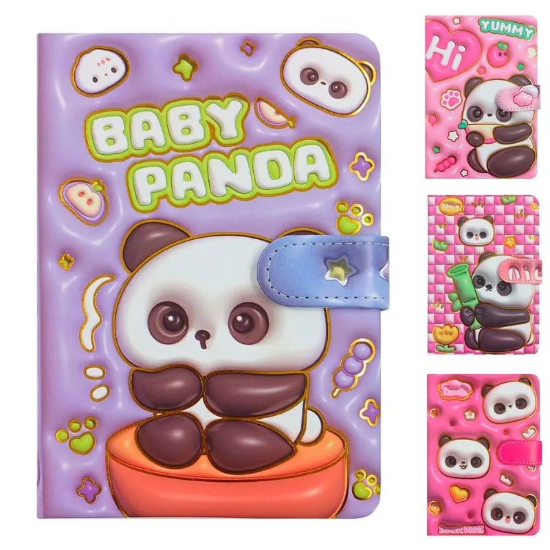 Caderno de Anotação Panda 12,1x17,6cm em Papel Interponte-modelos sortidos