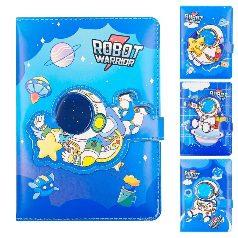 Caderno de Anotação Astronauta 12,1x17,6cm em Papel Interponte-Modelos Sortidos
