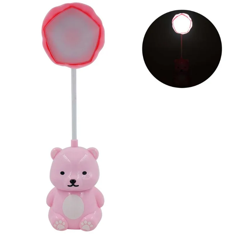 Luminária de Mesa Bichinhos C/ LED 9x7cm em Plástico Interponte-Rosa