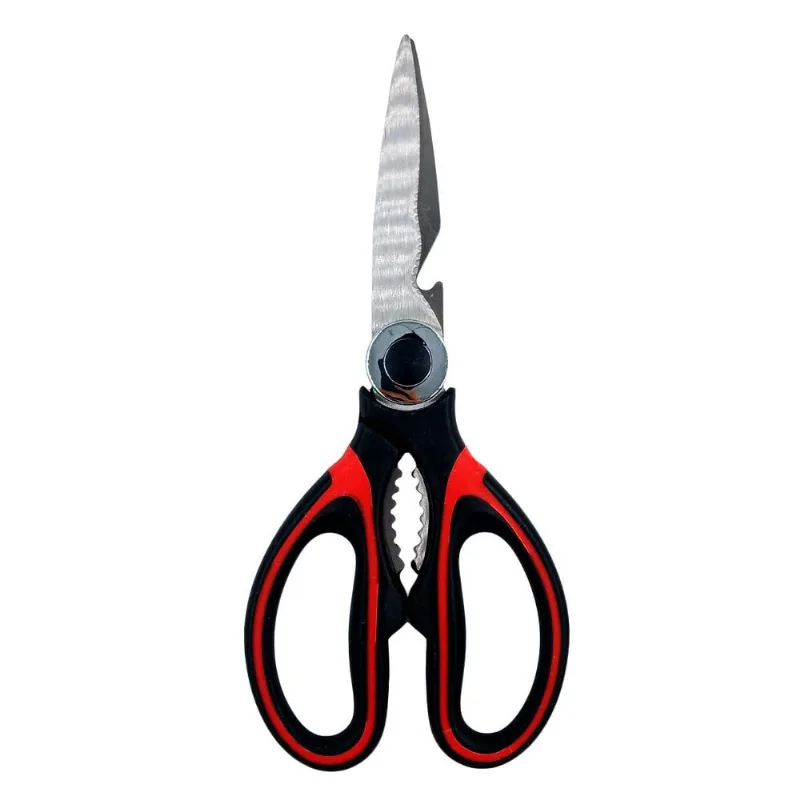 Tesoura de Cozinha 20,9cm em Aço Inox Interponte-Vermelho