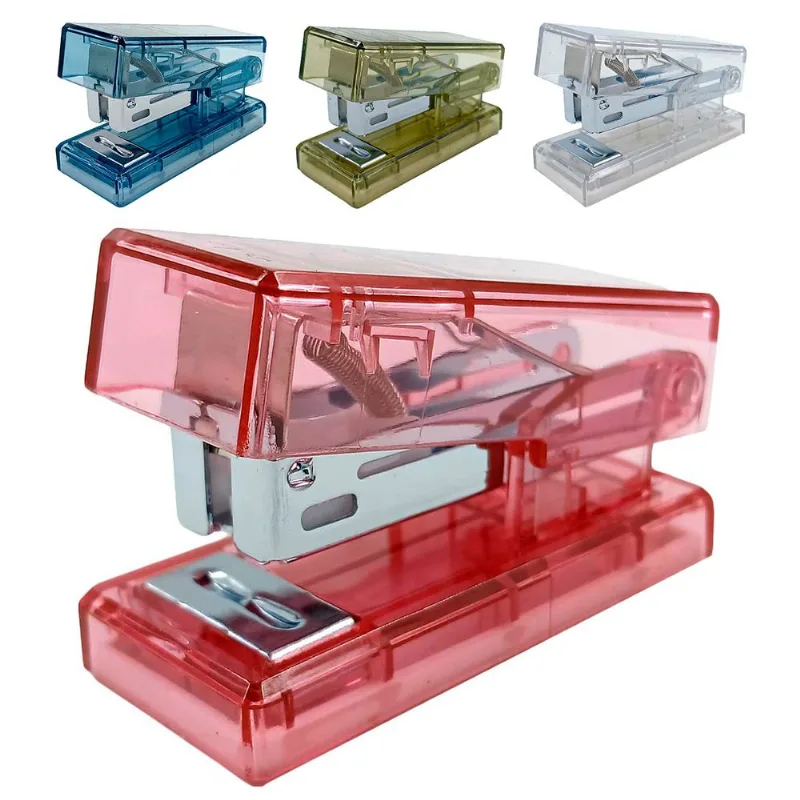 Mini Grampeador C/ Grampos 6,8cm em Metal Interponte SORTIDOS