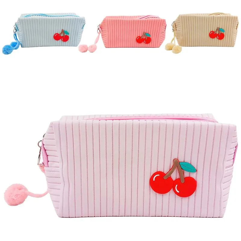 Nécessaire Cherry 18x10cm em Poliéster Interponte-Cores sortidas
