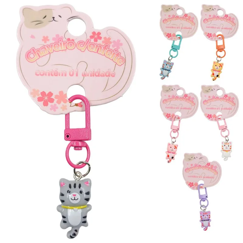 Chaveiro Little Cat 6cm em Metal Interponte