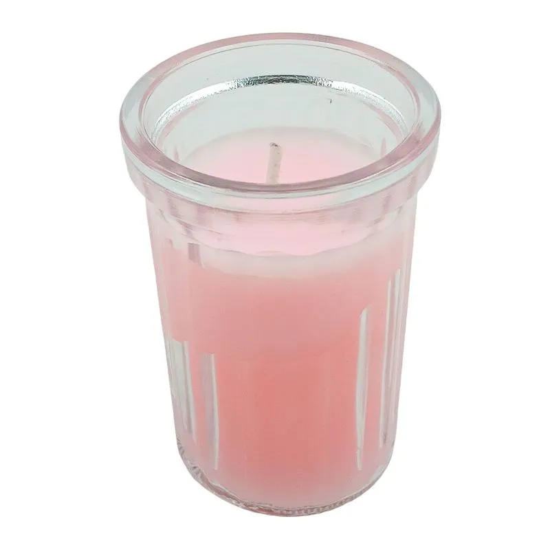 Vela Aromática Decorativa 7x5cm em Vidro Interponte-Rosa