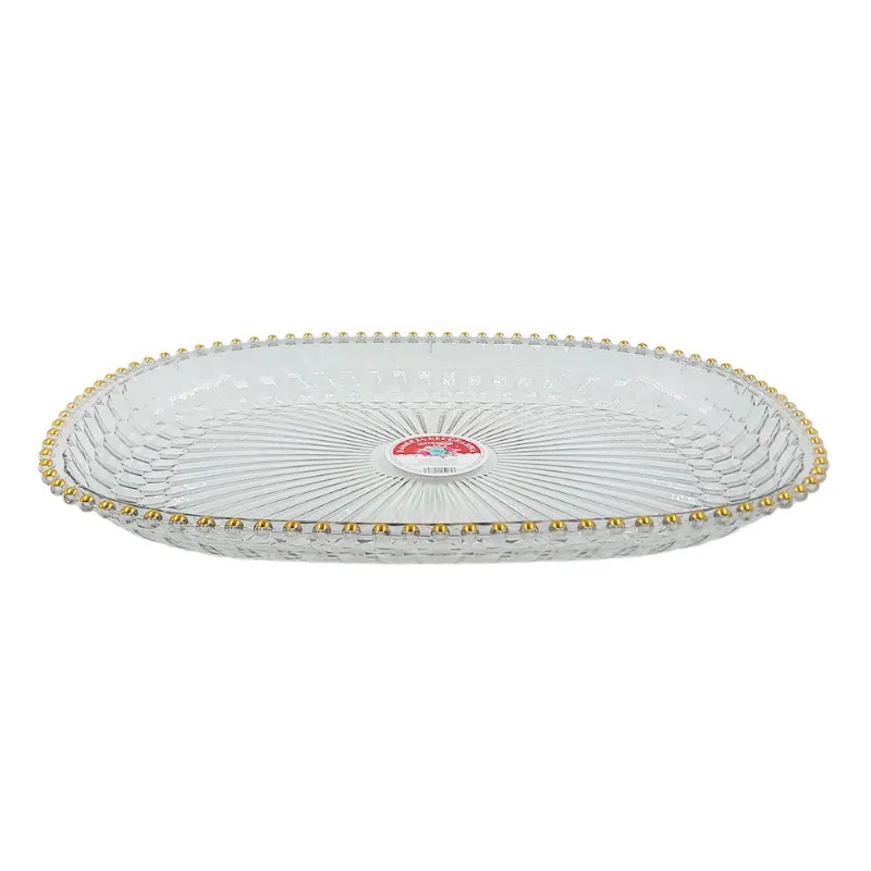 Bandeja Retangular Decorativa 48x41cm em Plástico Interponte