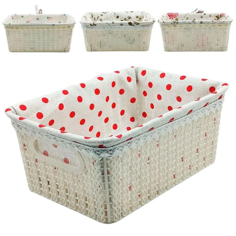 Cesto Organizador 24x17cm em Plastico Interponte -Modelos sortidos