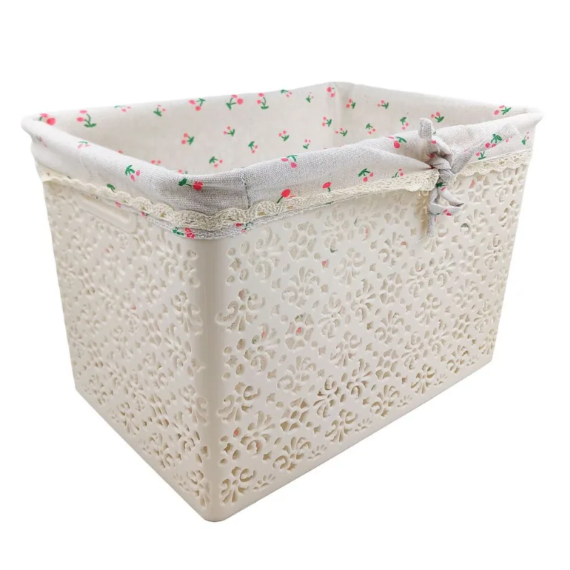 Cestos Organizador 30x20cm em Plastico Interponte-Modelo 1 Cereja