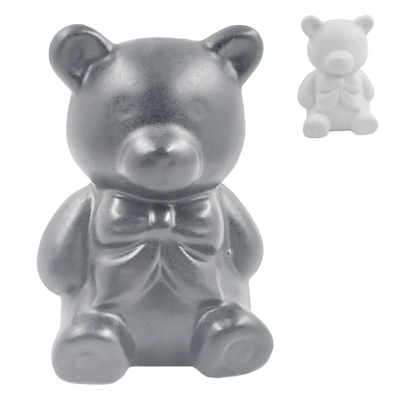 Estátua Urso Decorativo 10cm em Porcelana Interponte