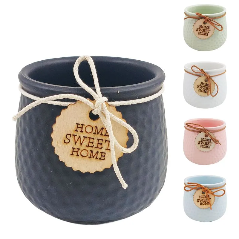 Vaso Home Sweet Home 7cm em Ceramica Interponte