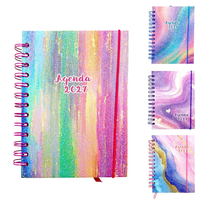 Agenda Glitter 2027 18,5x13cm em Papel Interponte