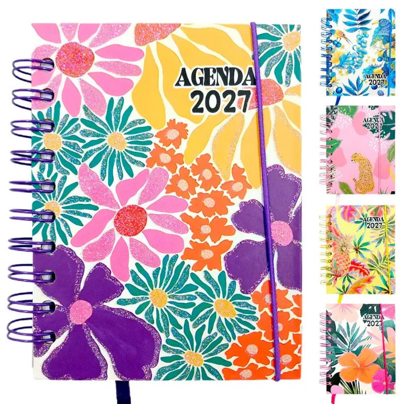 Agenda Estampada 2027 10,4x14,1cm em Papel Interponte