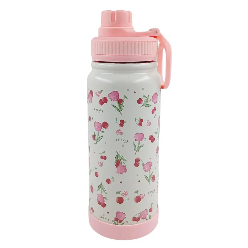 Garrafa Térmica Spring C/ Alça 600ml em Aço Inox Interponte SORTIDO