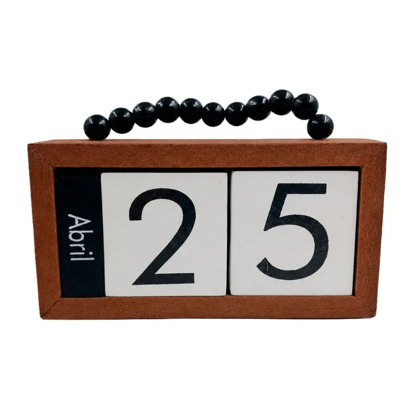 Calendário Decorativo 18x7cm em MDF Interponte
