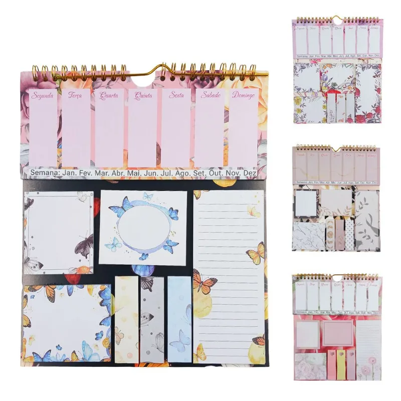 Bloco de Anotações 21x25cm em Papel Interponte SORTIDOS
