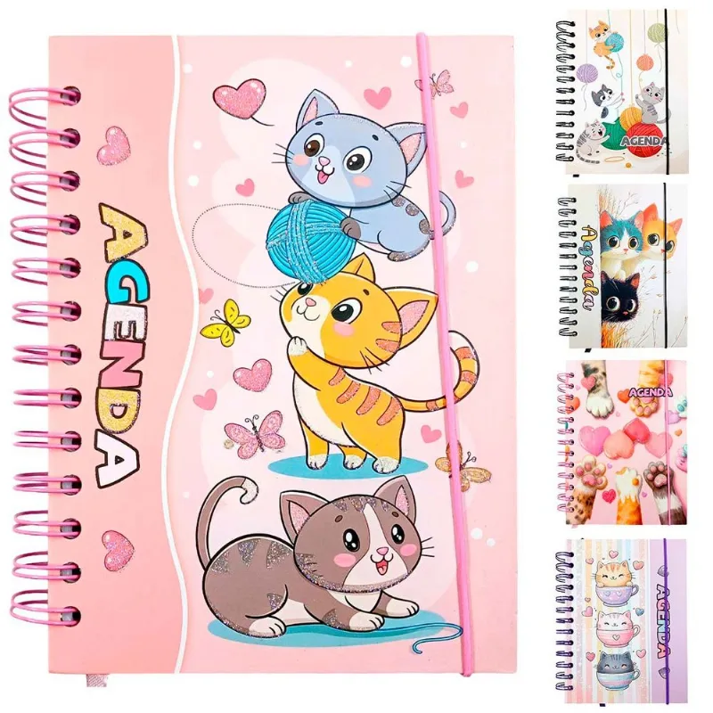 Agenda Cats Permanente 13x18cm em Papel Interponte