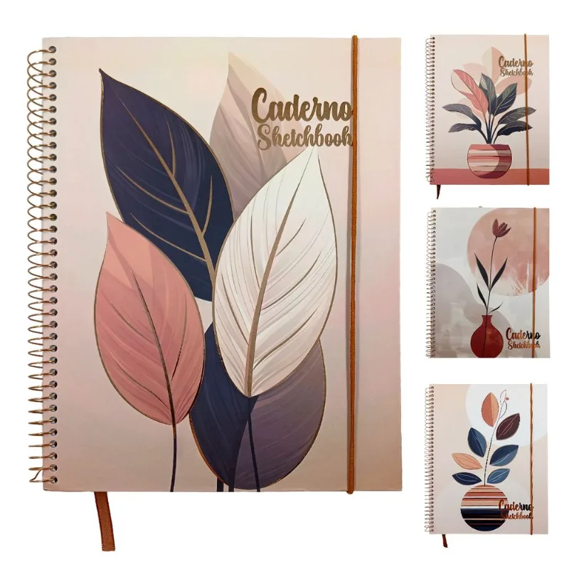 Caderno Sketchbook 18x24cm em Papel Interponte