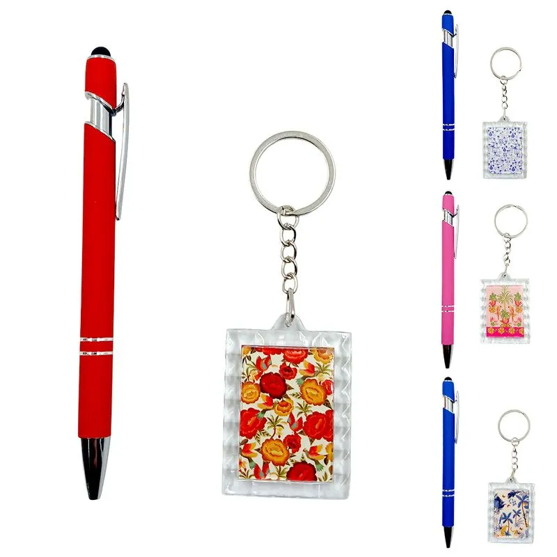 Kit Chaveiro Tropicana 2 Peças em Metal Interponte