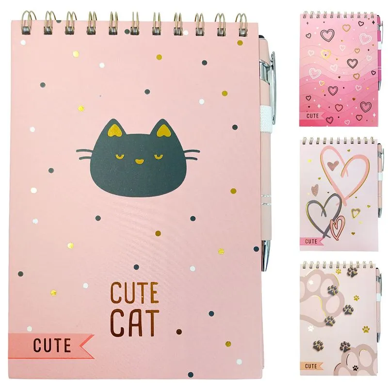 Kit Bloco P/ Anotação C/ Caneta 60 Folhas em Papel Interponte-Cores Sortidas