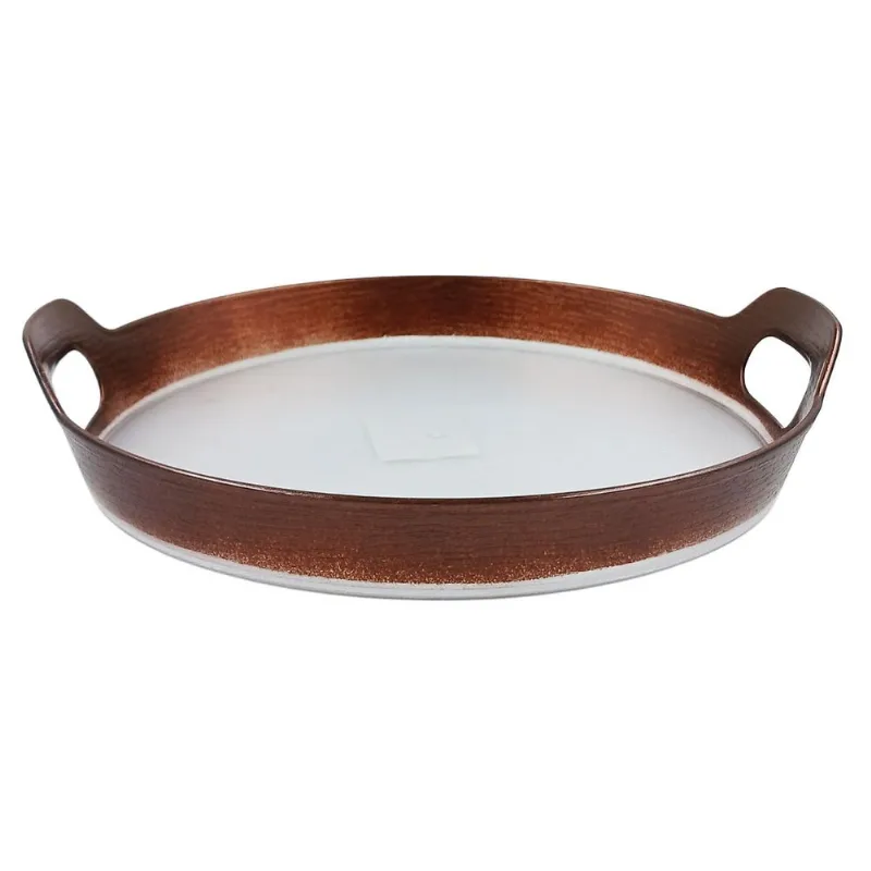Bandeja Redonda 25x26cm em Plastico Interponte