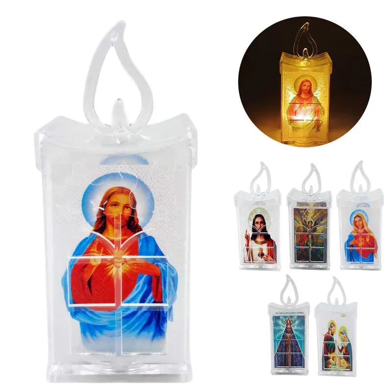 Vela Religiosa LED 13cm em Plástico Interponte - Sortidos
