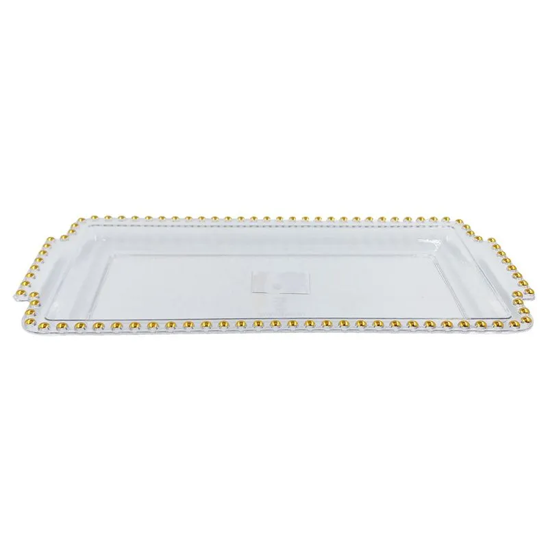 Bandeja Decorativa 30x14,5cm em Plástico Interponte
