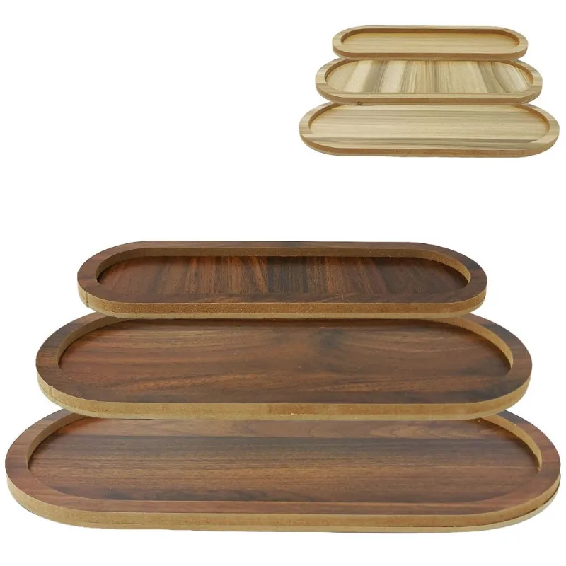 Kit Bandejas 3 Peças em MDF Interponte-Modelos sortidos