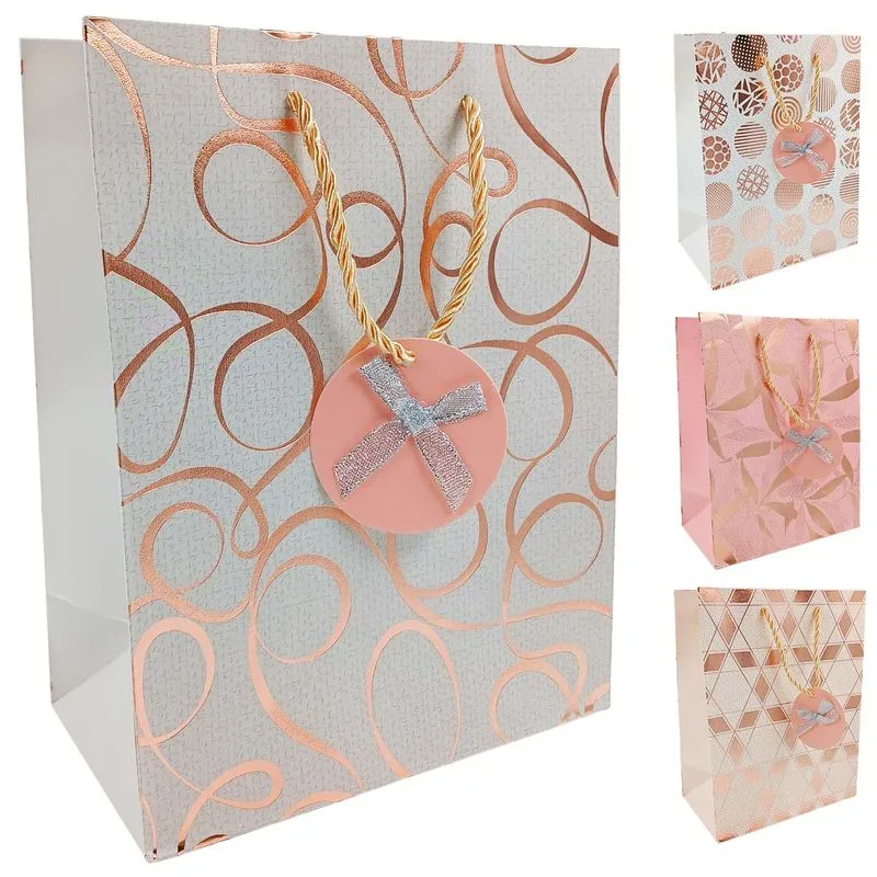 Sacola P/ Presente 18x10x23cm em Papel Interponte