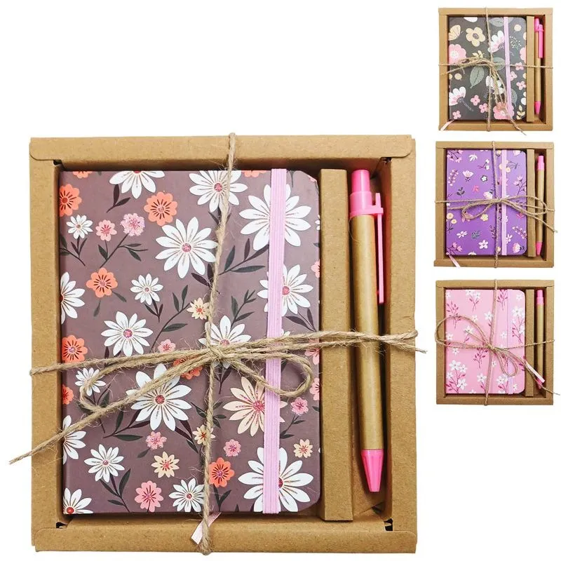 Agenda C/ Caneta 10x14cm 80 Folhas em Papel Interponte-Cores sortidas