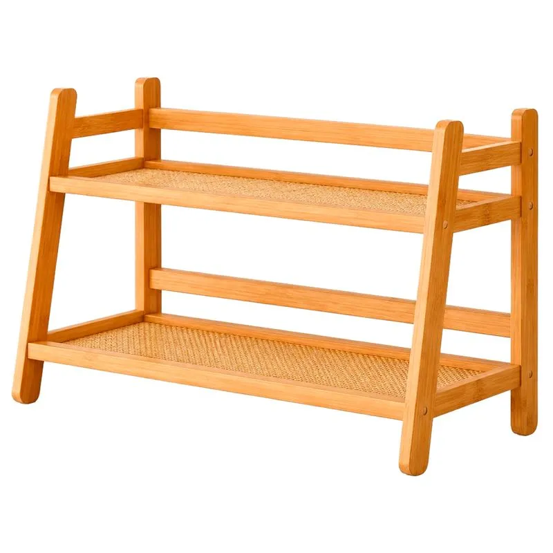 Prateleira Organizadora Multiuso 25,6x17,7x28cm em Bambu Interponte