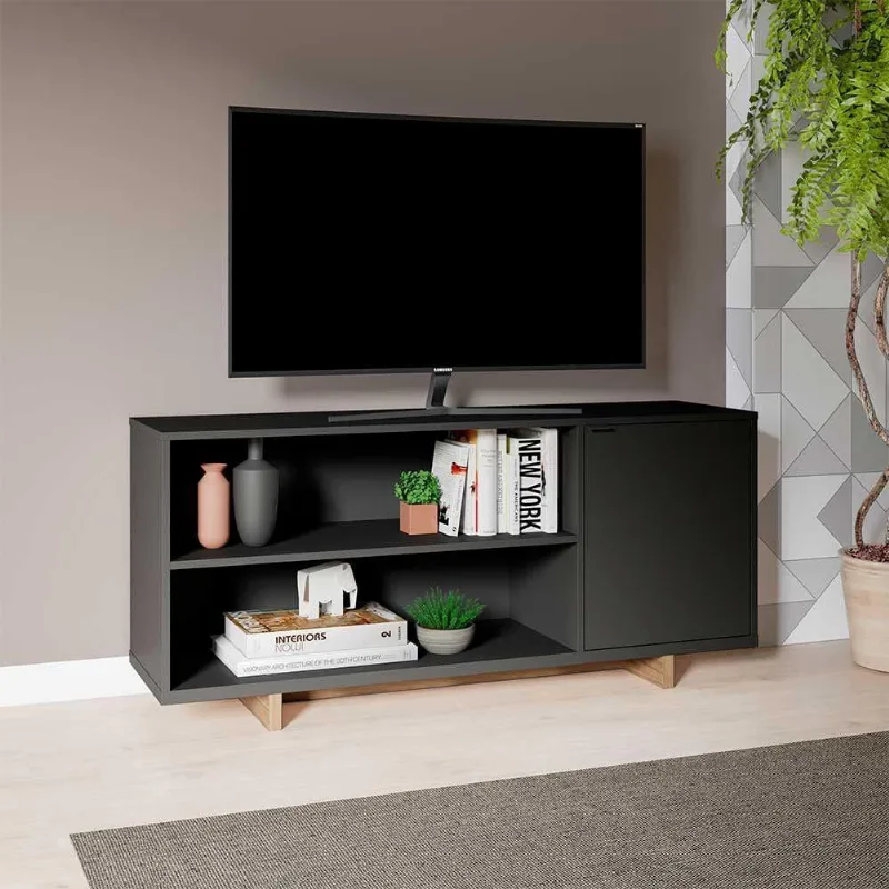 Rack Nomad Com Nichos Para Tv De Até 50"