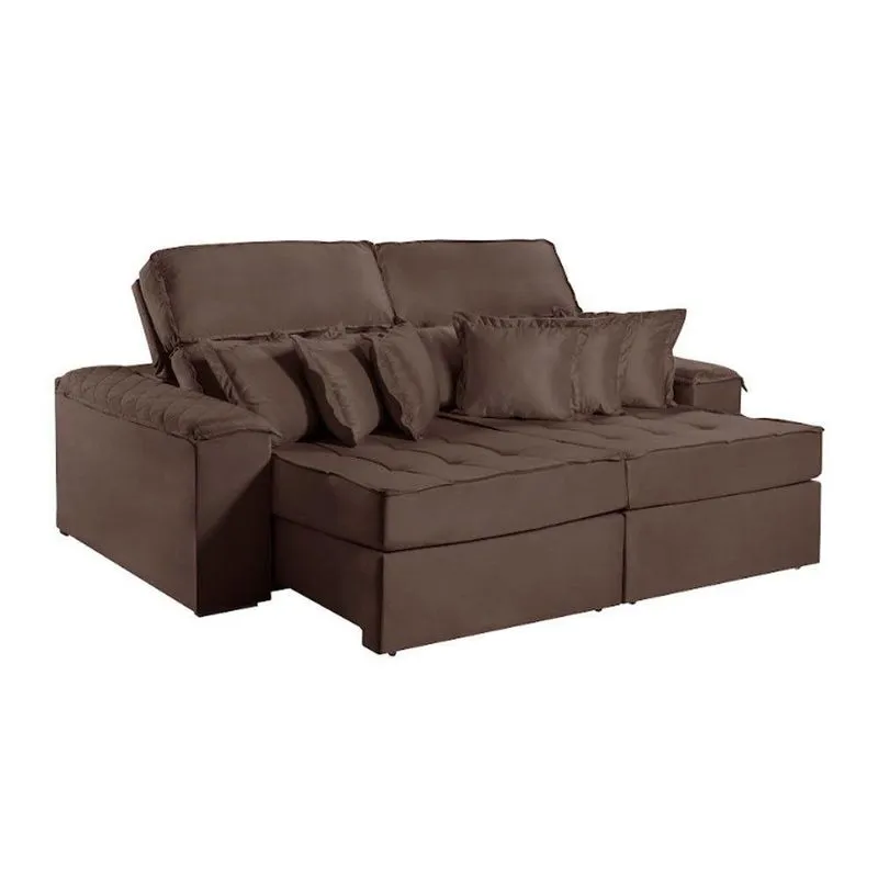 Sofa Martins M-188 02 Md.1,20 Com Almofadas - V-211 Marrom