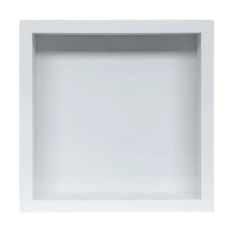 Moldura Caixa Alta 35X35Cm Branco Vidro