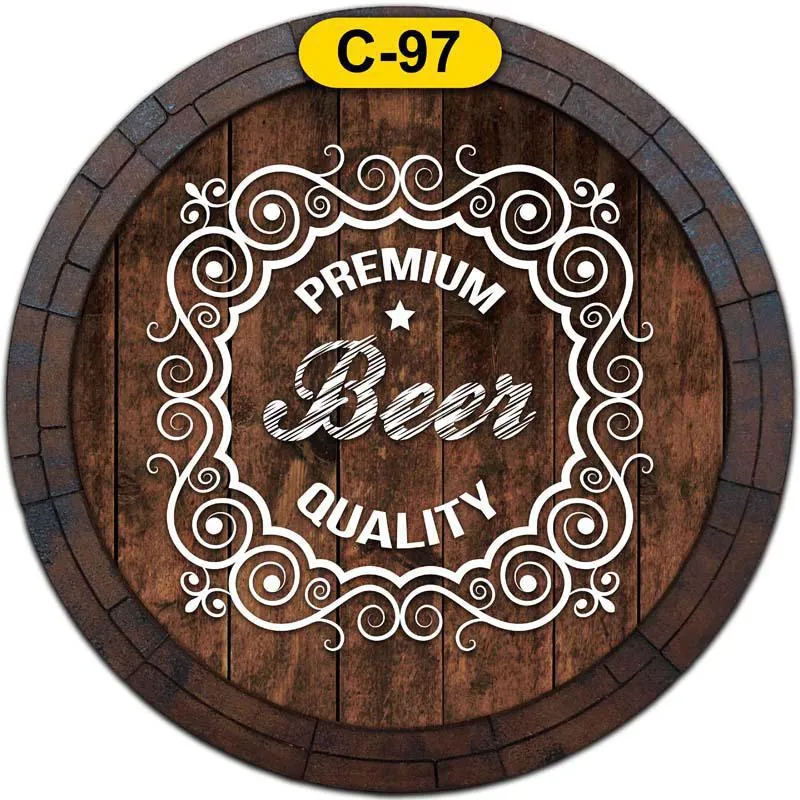 Quadro Tampa De Barril Bebida Cerveja C-97